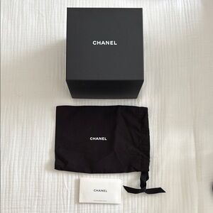 Chanel Black Box with Dust Bag
